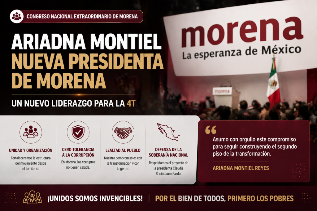 Ariadna Montiel: Nueva Presidenta de Morena con Visión de Futuro 2 Presidenta de Morena